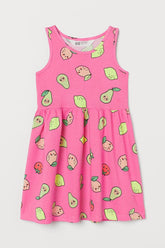 Patterned jersey dress