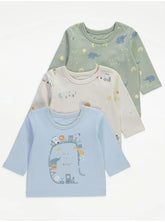 It's a Boy Long Sleeve Tops 3 Pack