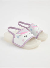 Pastel Unicorn Light Up Back Strap Sliders