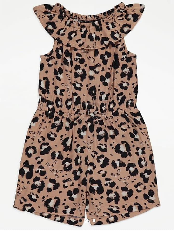Tiger Print Playsuit