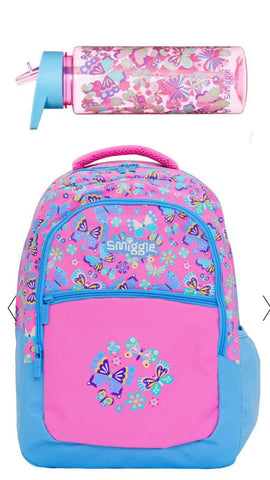Smiggle Butterfly Backpack And Bottle Set Smiggle Butterfly Backpack And Bottle Set
