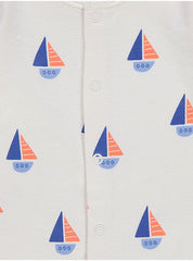 Assorted Boat Sleepsuit Rompers 3 Pack