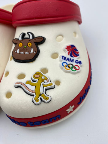 The Gruffalo X Team GB Join the team badge clogs The Gruffalo X Team GB Join the team badge clogs