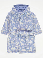 Floral Fleece Dressing Gown George
