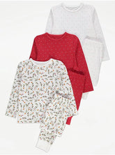 Printed long selves Pyjamas