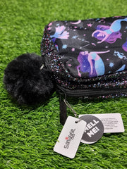 Smiggle Kids Glitter Mermaid Crescent Moon Stand Up Pencil Case