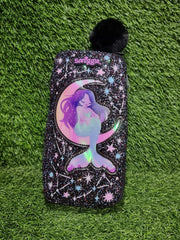 Smiggle Kids Glitter Mermaid Crescent Moon Stand Up Pencil Case