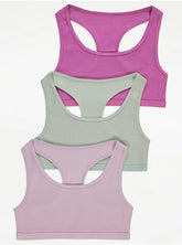 Racer Back Crop Tops 3 Pack