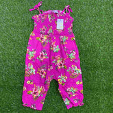 Textured Flower Ruffle Jumpsuit