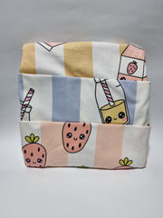 Striped Strawberry Milk Short Sleeve Pyjamas 3 Pack