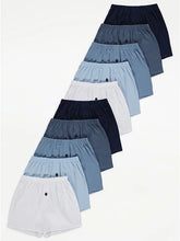 George Boys Woven Loose Fit Boxer Shorts 10-Pack