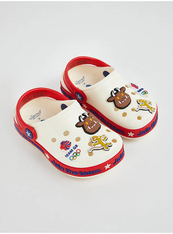 The Gruffalo X Team GB Join the team badge clogs The Gruffalo X Team GB Join the team badge clogs