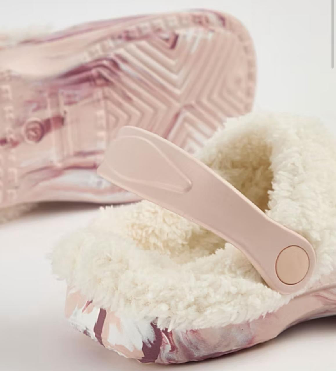 Multi  Faux Fur Lined Clogs