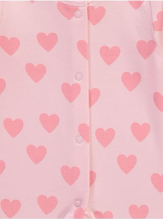 Tulip Heart Sleepsuits 3 Pack