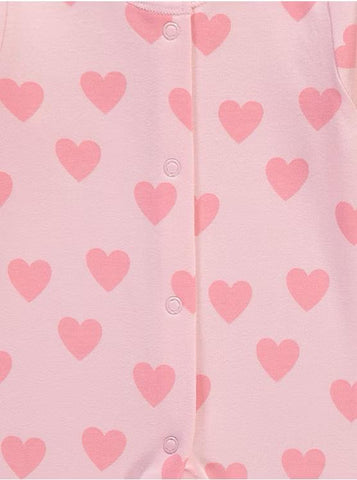 Tulip Heart Sleepsuits 3 Pack