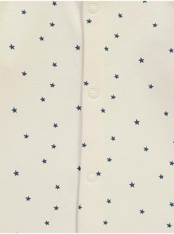 Blue Space Star Sleepsuits 3 Pack