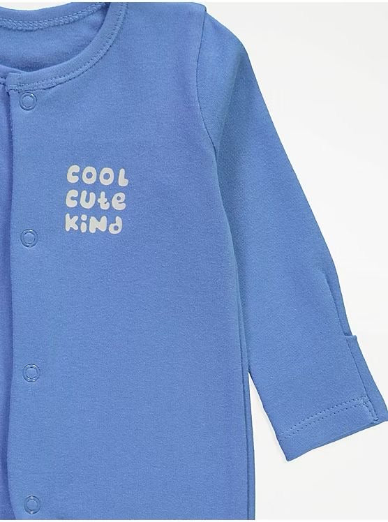 Animal Cool Cute Kind Sleepsuits 3 Pack