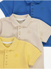 Embroidered Rainbow Polo Tops 3 Pack