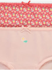 Pink Floral Briefs 10 Pack