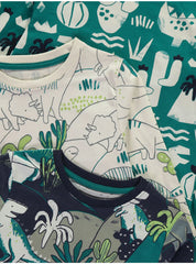 Green Dinosaur Long Sleeve Pyjamas 3 Pack
