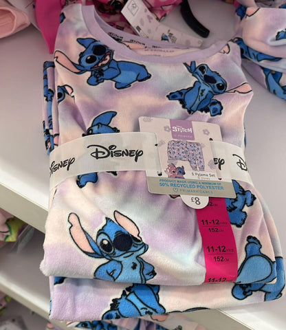 Stich OverAll Print Fleece Pyjamas Primark
