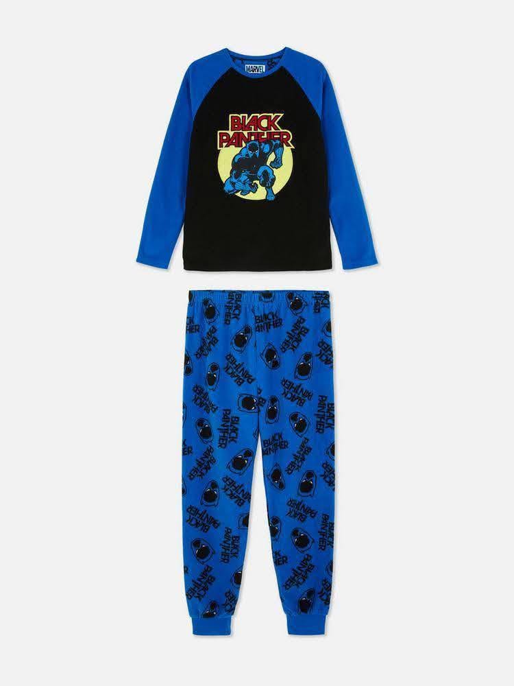 Marvel Black Panther Kids Fleece Pyjama Set for Boys