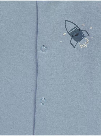 Blue Space Star Sleepsuits 3 Pack
