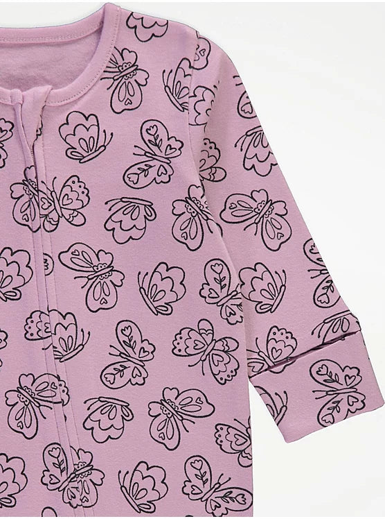 Cute Animals Zip Fasten Sleepsuits 3 Pack