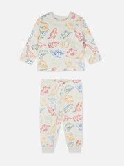 Dino Printed Cosy Pyjamas