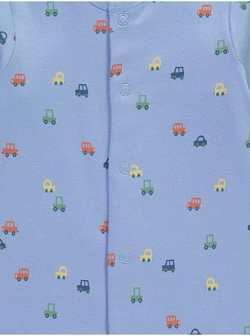 Vehicle Long Sleeve Footless Sleepsuits 3 Pack