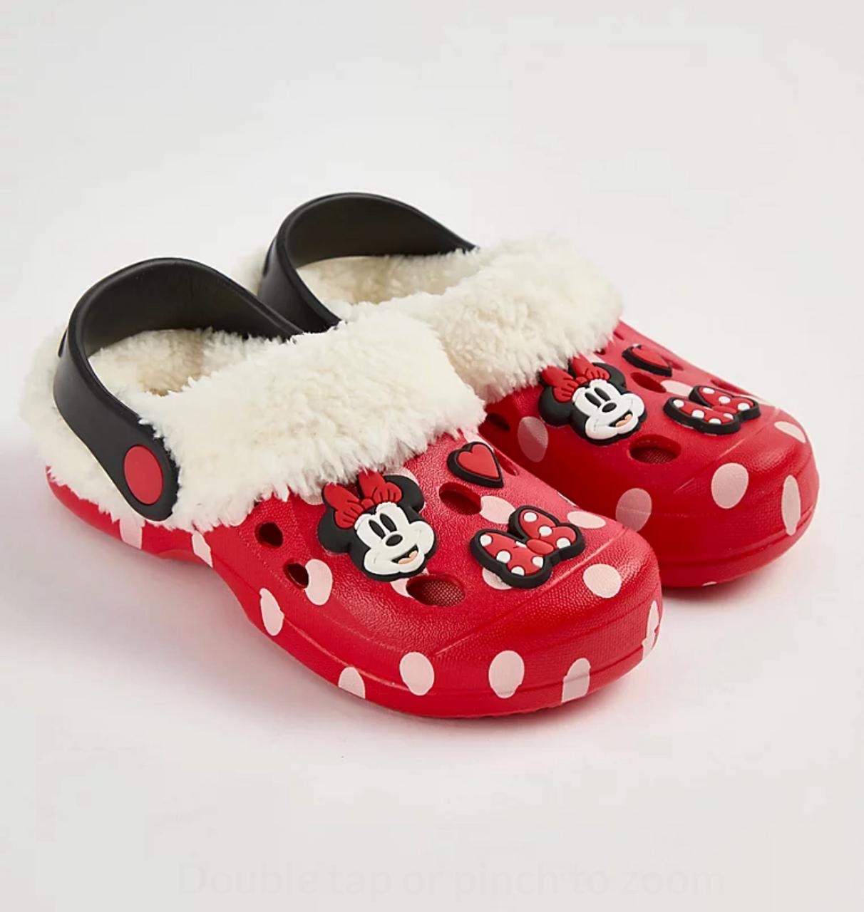 Minnie Faux Fur Lined Clogs