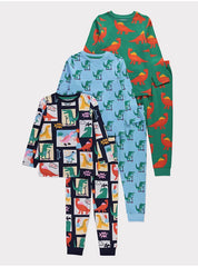 Dinosaur Print Pyjamas 3 Pack