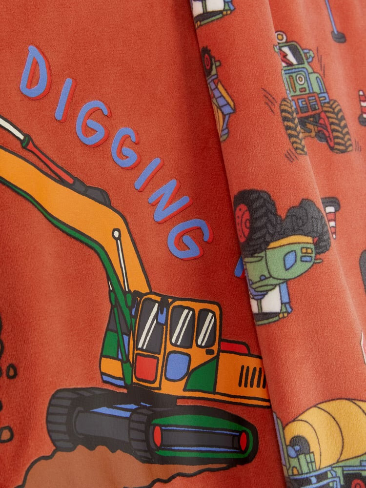 Digger Graphic Cosy Pyjamas