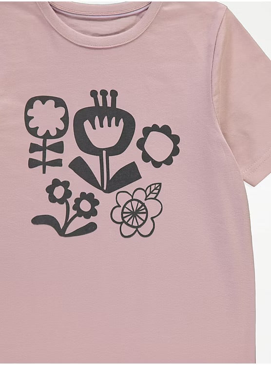 Pastel Floral Short Sleeve Pyjamas 2 Pack