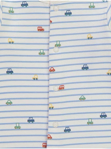 Vehicle Long Sleeve Footless Sleepsuits 3 Pack