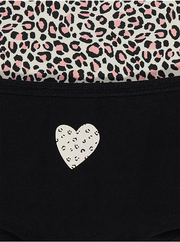 Animal Print Heart Shorts 7 Pack