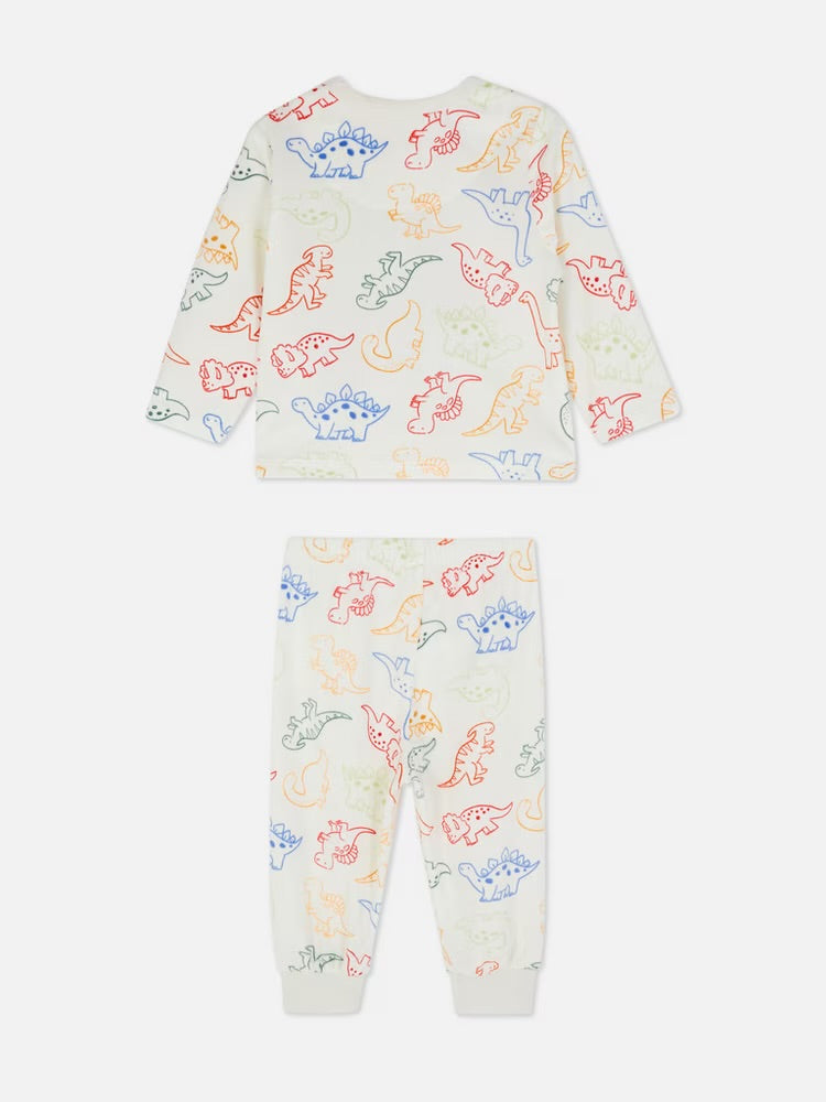 Dino Printed Cosy Pyjamas