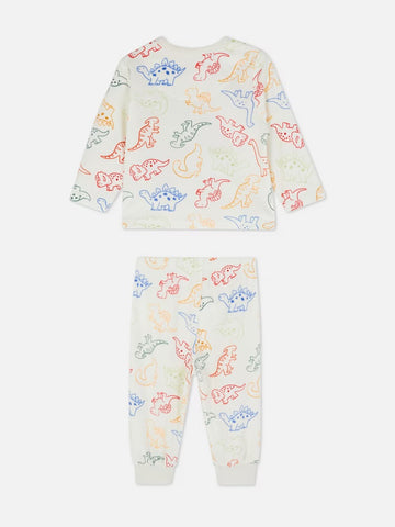 Dino Printed Cosy Pyjamas