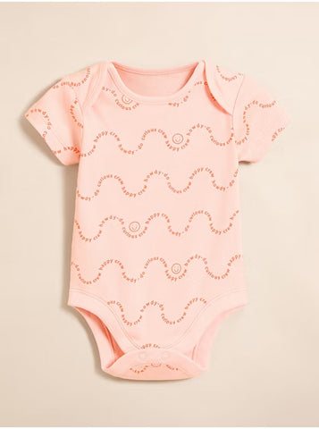 Little Angels Pastel Fun Sunshine Bodysuits 5 Pack