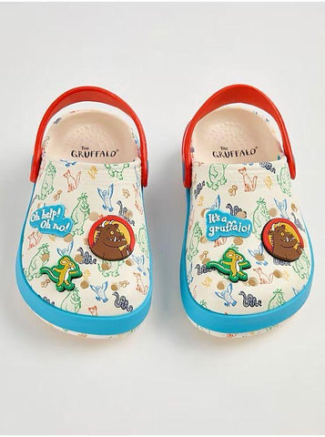 The Gruffalo Colour Block Badge Clogs