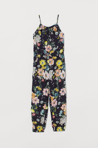Flower-detail jumpsuit