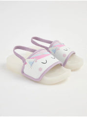Pastel Unicorn Light Up Back Strap Sliders