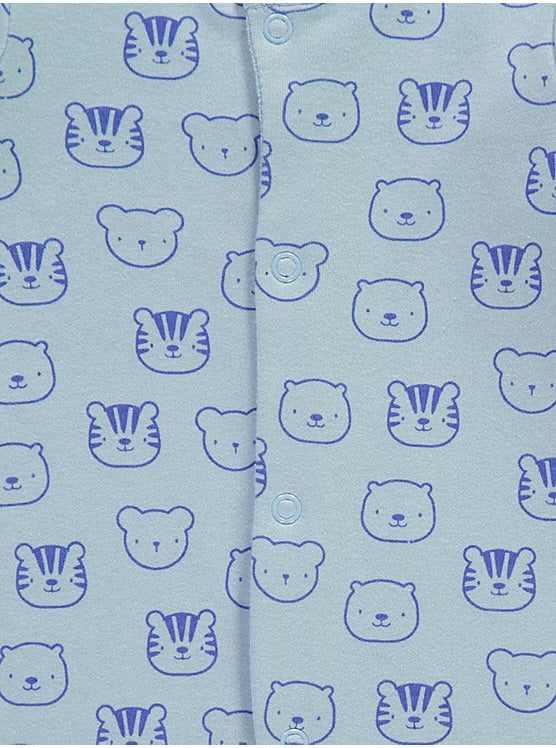 Animal Cool Cute Kind Sleepsuits 3 Pack