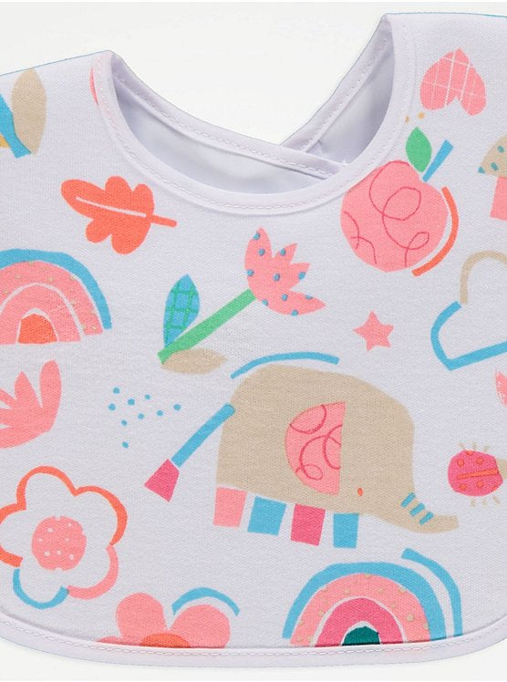 Pink elephant bibs