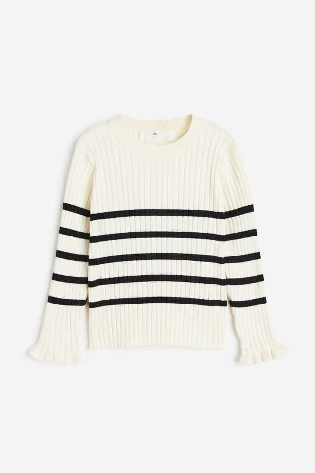 Rib-knit jumper