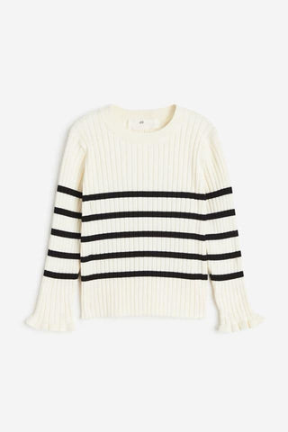 Rib-knit jumper