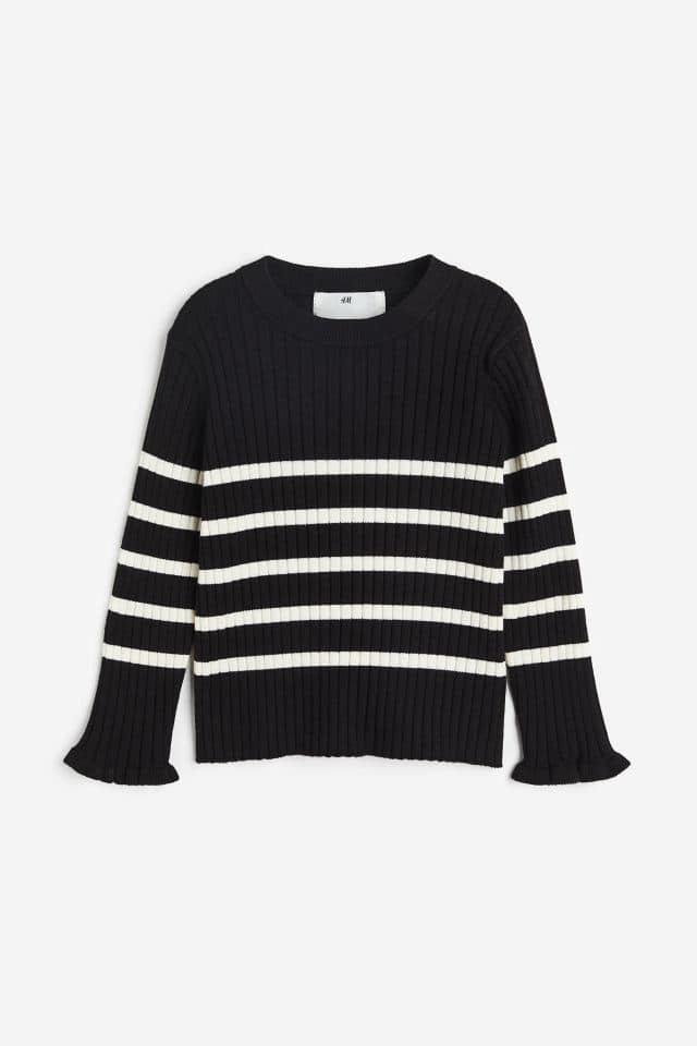 Rib-knit jumper