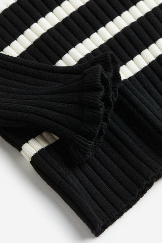 Rib-knit jumper