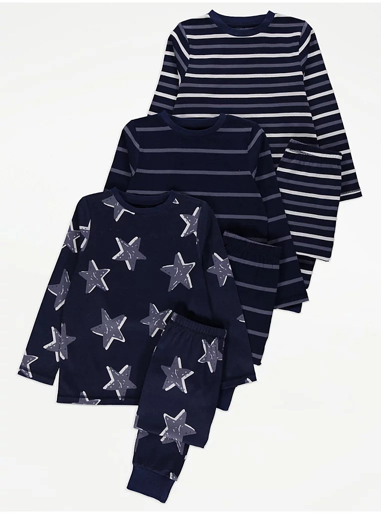 Stars and Stripes Pyjamas 3 Pack