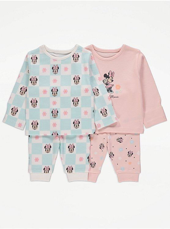 Disney Minnie Mouse Retro Pyjamas 2 Pack